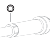 282-0 Elektroda kulkowa, 2 x 6mm, trzpień 4mm