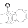 287-1 Elektroda igłowa kątowa, 5 x Ø0,5mm, dł. 115mm, trzpień 4mm