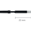 310-0 Elektroda monopolarna izolowana szpatułkowa, 2,4mm, dł. 22mm, trzpień 2,4mm