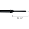 390-0 Elektroda igłowa, Ø0,3mm, dł. 20mm, trzpień 2,4mm