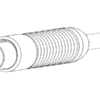 870-1 Bipolarna elektroda artroskopowa haczykowa, Ø1,5 x 0,8mm, dł. 115mm