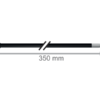 96003 Plazmowa elektroda argonowa, Ø4mm, dł. 350mm, trzpień 4mm