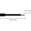 96004 Plazmowa elektroda argonowa igłowa, 14 x Ø4mm, dł. 100mm, trzpień 4mm