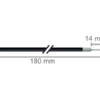 96007 Plazmowa elektroda argonowa nożowa, 14 x Ø4mm, dł. 180mm, trzpień 4mm