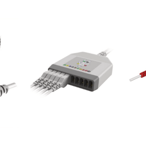 E101/CRS/I Kabel EKG rozłączny, 10 odprowadzeń, z rezystorem 4,7kΩ, zatrzask, kompatybilny z Cardioline i Suzuken Kenz, IEC