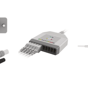 E101/DRG/I Kabel EKG rozłączny, 10 odprowadzeń, z rezystorem 10kΩ, klamra, kompatybilny z Philips/HP, Bionet, BLT, Aspel, Innomed, Mortara, IEC