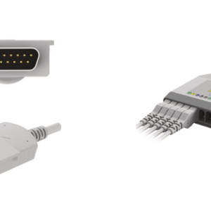 E101/JR0/I Kabel główny EKG, 10 odprowadzeń, z rezystorem 10kΩ, bez odprowadzeń, kompatybilny z Burdick, IEC