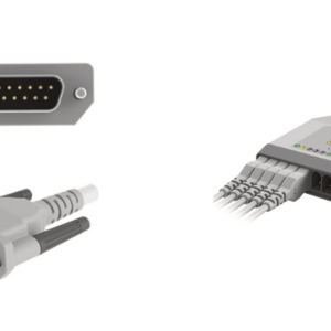 E101/NN0/I Kabel główny EKG, 10 odprowadzeń, bez rezystora, bez odprowadzeń, kompatybilny z Nihon Kohden Cardiofax, Dong Jiang, Biocare, Cardioline, IEC