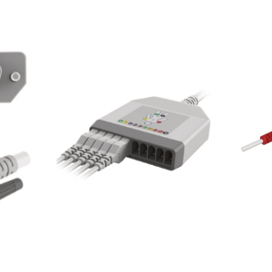 E101/NNS/I Kabel EKG rozłączny, 10 odprowadzeń, bez rezystora, zatrzask, kompatybilny z Nihon Kohden Cardiofax, Dong Jiang, Biocare, Cardioline, IEC