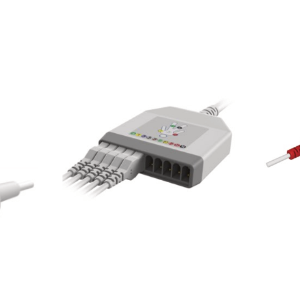 E101/YRS/I Kabel EKG rozłączny, 10 odprowadzeń, z rezystorem 10kΩ, zatrzask, kompatybilny z Fukuda Denshi, IEC