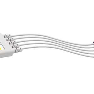 E111BI/5 Przewody diagnostyczne EKG, 5 odprowadzeń, banan 4mm, kompatybilne z Philips/HP, IEC