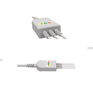 E200-3045/GI Kabel EKG nierozłączny, 3 odprowadzenia, klamra, kompatybilny z Nec, IEC