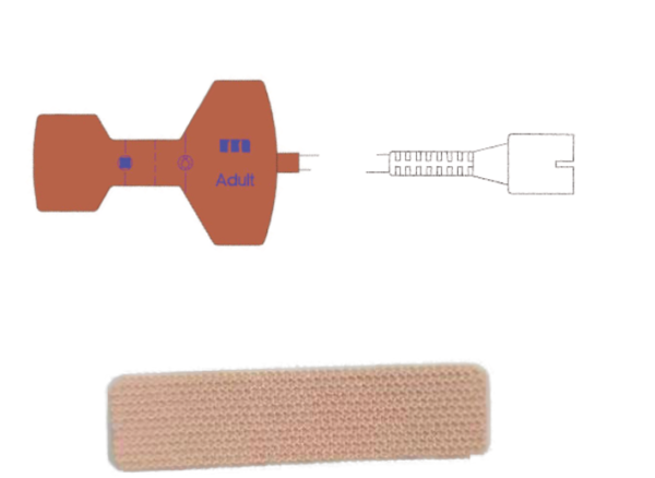 M1401-002A Czujnik SpO2, jednorazowy, dla dorosłych, ＞30kg, 90 cm, kompatybilny z Nellcor