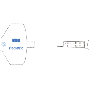 M1515-011P Czujnik SpO2, jednorazowy, dla dzieci, 10kg-50kg, 90 cm, kompatybilny z Nihon Kohden