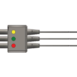 MD-3LW-GN 3 odprowadzenia EKG, dla noworodków, klamra, kompatybilne z Mindray, IEC