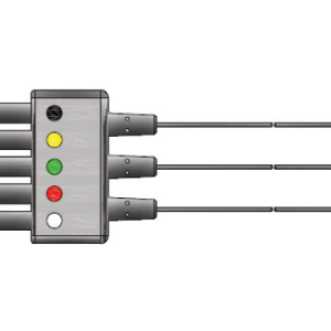 MD-5/3LW-G 5/3 odprowadzenia EKG, dla dorosłych/dzieci, klamra, kompatybilne z Mindray, IEC