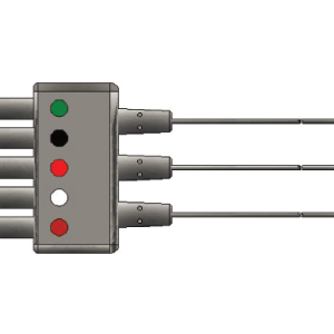 MD-5/3LW-GN 5/3 odprowadzeń EKG, dla noworodków, klamra, kompatybilne z Mindray, IEC