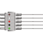 PL-5LW-G 5 odprowadzeń EKG, dla dorosłych/dzieci, klamra, kompatybilne z PHILIPS, IEC