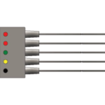 PL-5LW-GE 5 odprowadzeń EKG, dla dorosłych/dzieci, klamra, kompatybilne z PHILIPS, IEC