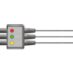 SM-3LW-G 3 odprowadzenia EKG, dla dorosłych/dzieci, klamra, kompatybilne z Siemens, Drager, IEC