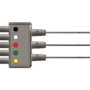 SM-5/3LW-GN 5/3 odprowadzeń EKG, dla noworodków, klamra, kompatybilne z Siemens, Drager, IEC