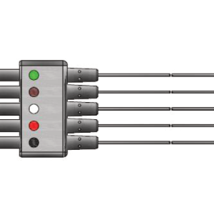 SM-5LW-G 5 odprowadzeń EKG, dla dorosłych/dzieci, klamra, kompatybilne z Siemens, Drager, IEC